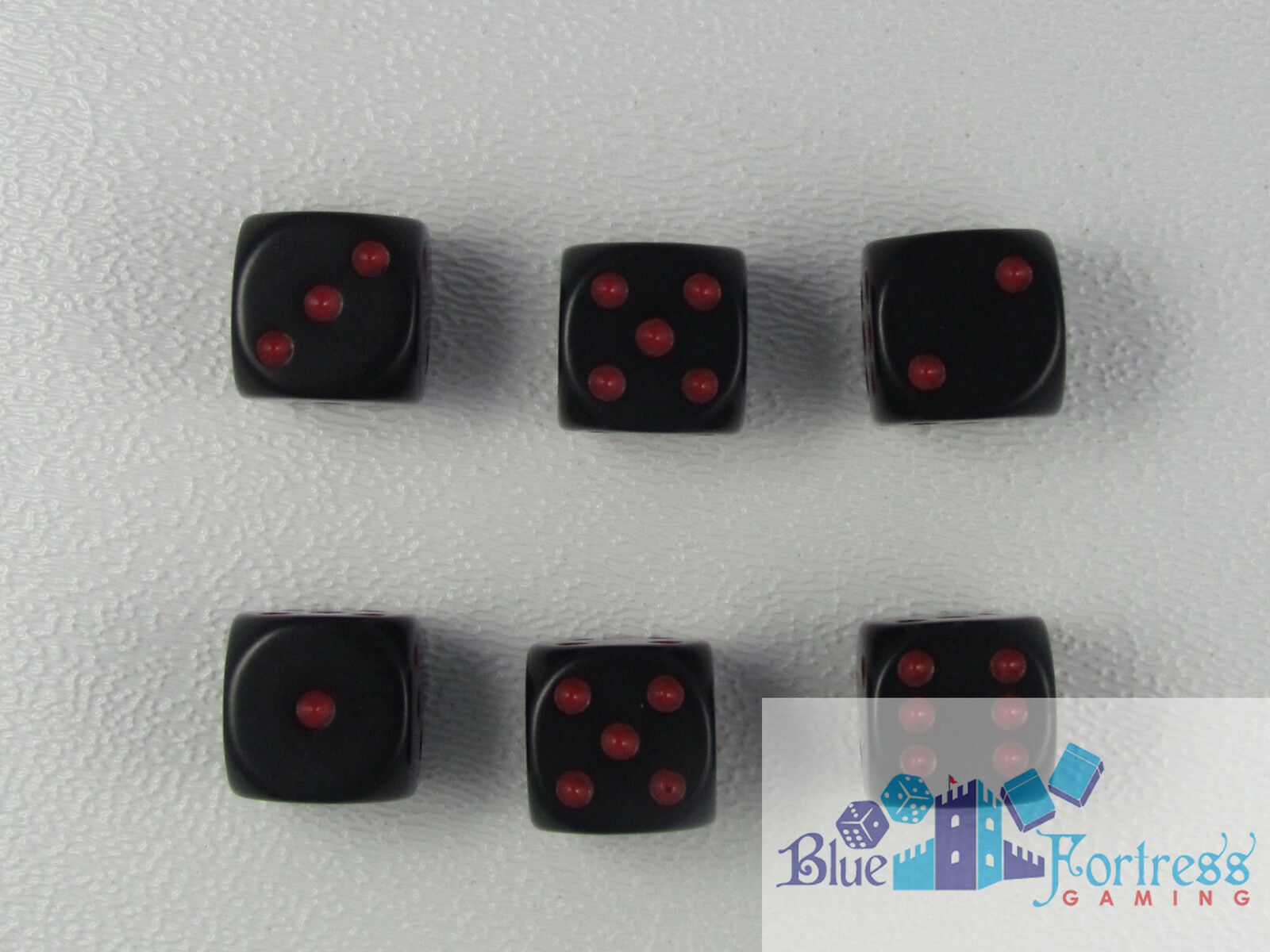 CHESSEX opaque 12mm SET OF 18 D6 RED-BLACK DICE FOR MTG WARHAMMER POKEMON WoW 